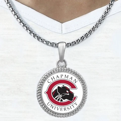 Chapman University Panthers Mens Womens 20" Lnk Chain Pendant Necklace D22 Cover
