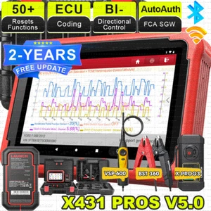 Launch X431 PROS V5.0 V+ Pro5 Car Diagnostic Scanner Tool Key Coding Bidirection - Picture 1 of 42