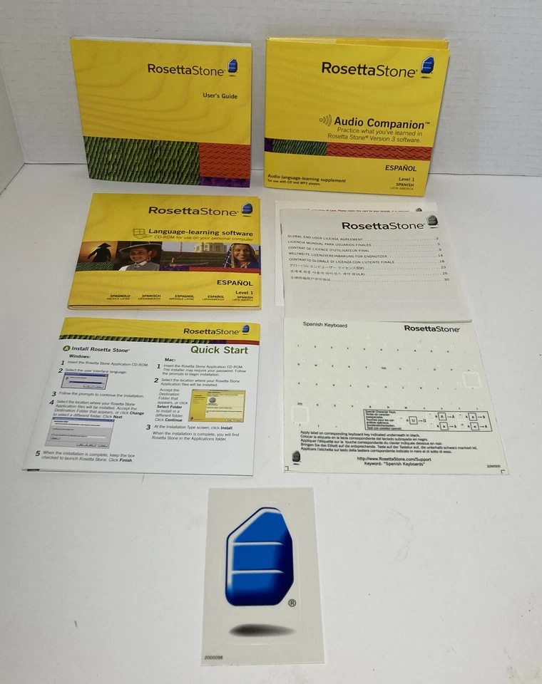 Rosetta Stone Spanish Espanol Level 1 Version 3 (No Headset) - Image 1 of 4