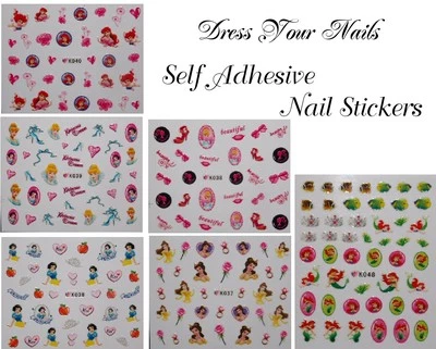 DRESS YOUR NAILS NAIL STICKERS Cartoon Nagelsticker - Kinder, selbstklebende Nailart Disney + Prinzessin