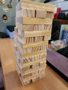 Adult Couples Wood Tumbling Tower Game Stacking Block Tower Game Date Toy - Picture 1 of 3