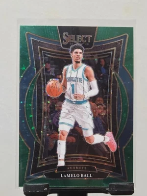 LaMelo Ball 2024-25 Panini Select Concourse Green Stars Prizm Q0014 - Image 1 of 2