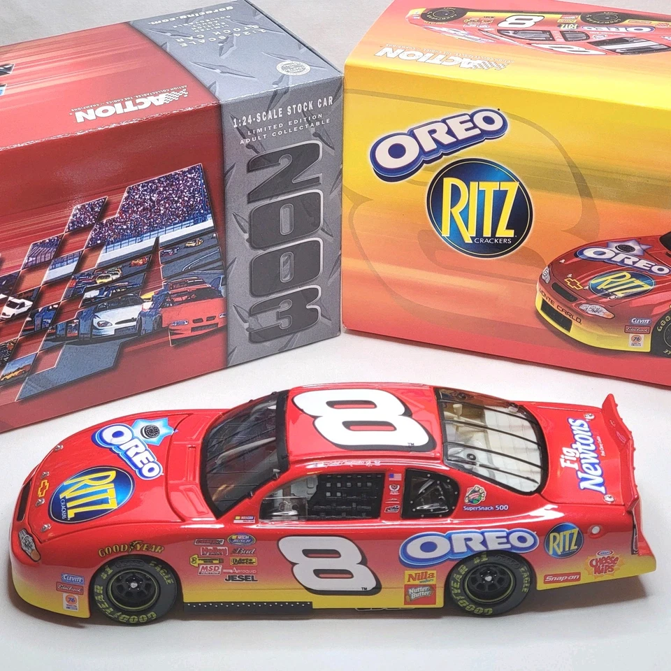 Dale Earnhardt Jr 1:24 Action Diecast 2003 Monte Carlo #8 RITZ OREO Car - Image 1 of 4
