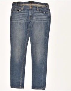 LEVI'S Womens Too Superlow Slim Jeans W34 L32 Blue Cotton ZJ08 - Picture 1 of 3