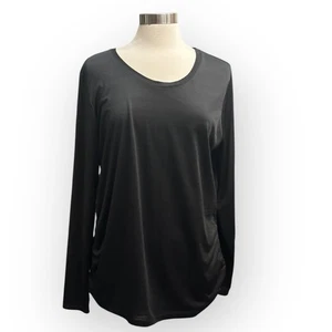 Danskin Black Athletic Top Womens 2XL Stretch Pullover Dry-Fit Lightweight - Picture 1 of 6