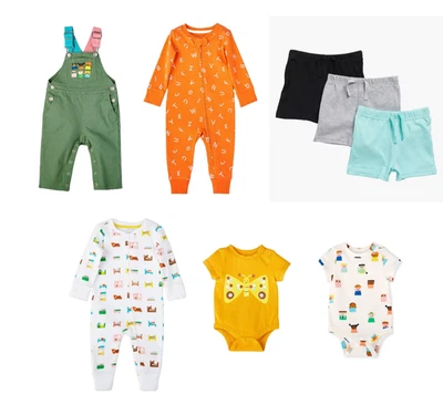 NUEVO Bebé Christian Robinson & Koala 8 Piezas Paquete Mono Body Mamelucos Talla Nuevo en Caja Foto 1 de 4