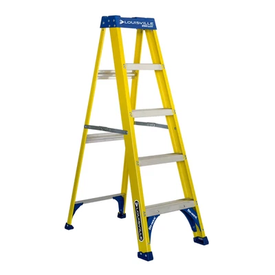 Louisville Ladder 5-Foot Fiberglass Step Ladder, 250-Pound Load Capacity FS2005 - Image 1 of 4
