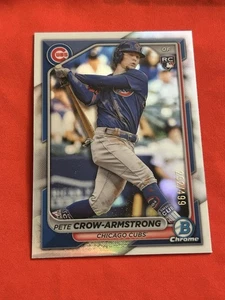 2024 Bowman Chrome Refractor Pete Crow-Armstrong Rookie Card 292/499 Cubs RC - Bild 1 von 10