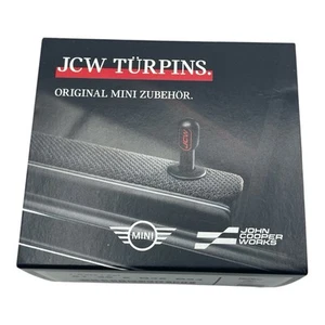 Genuine MINI F66 John Cooper Works JCW Front Door Lock Pins Black Aluminum - Picture 1 of 15