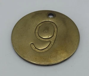 Vintage Lowell Sigmund 1979 House Brass Keychain Key Fob Circle #9 - Picture 1 of 4