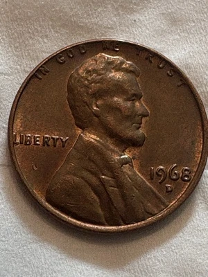 1968 D Lincoln Penny with multiple errors  - Image 1 of 4