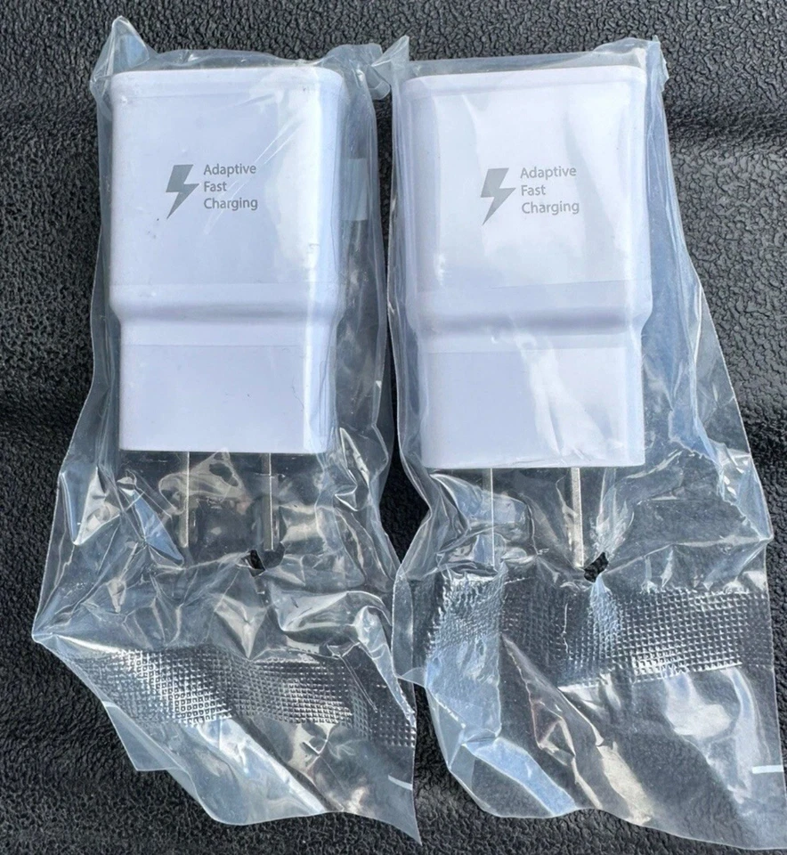 ADAPTADOR DE VIAJE SAMSUNG ADAPTABLE CARGA RÁPIDA ENCHUFE PARED BLOQUE EP-TA20JWE, 2X Foto 1 de 4