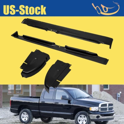 4Pcs Rocker Panels & Cab Corners For 2002-2008 Dodge Ram 1500 2500 3500 Quad Cab - Image 1 of 4