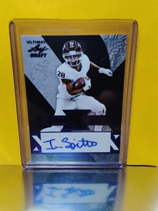 2022 Leaf Ultimate Draft Signatures Auto- Isaiah Spiller 4/50 Chargers uxs- is1 - Picture 1 of 2