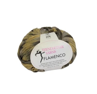 Hilos Trendsetter Flamenca Beige Gris Topo Color #207 100 Gramos Bola Foto 1 de 4