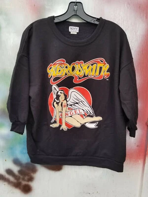 Vintage Aerosmith "Permanent Vacation" PROMO CREWNECK Hard Rock Concerto Metal  - Imagem 1 de 4