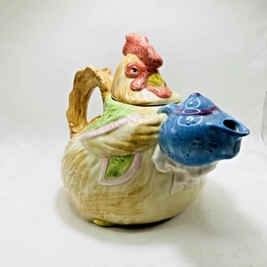 Vintage Fitz & Floyd Ceramic Teapot Rooster 1987 (42 Oz) - Picture 1 of 13