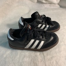 Adidas Samba Kids Boys Childrens Lace Up Black Sneakers Size 12 K