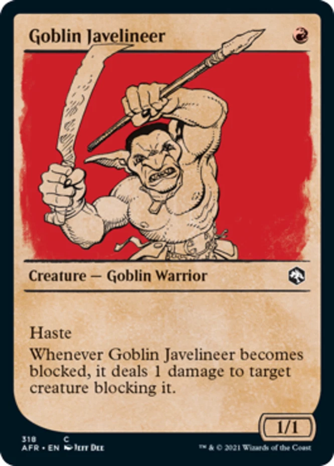 4x Goblin Javelineer - Showcase ~ Near Mint Adventures in the Forgotten Realms M - Image 1 of 1