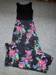 Vestido Lipsy para Mujer, Talla 6, Estampado Floral, Negro, Maxi, Sin Mangas, Acampanado, (32) - Imagen 1 de 5