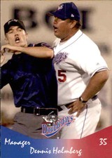 2004 Auburn Doubledays Team Issue 14 Dennis Holmberg Palm Harbor Florida FL Card