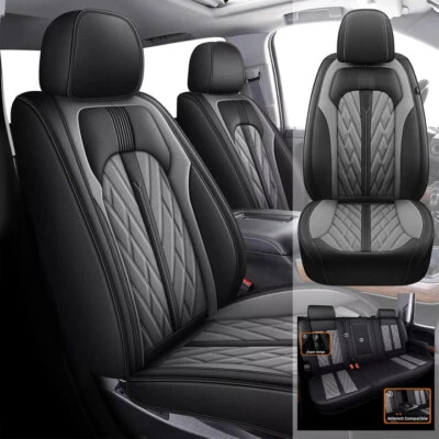 For Chevrolet Silverado 2500HD 2019-2024 Car 5-Seat Covers Premium Pad Gray Set Foto 1 de 4