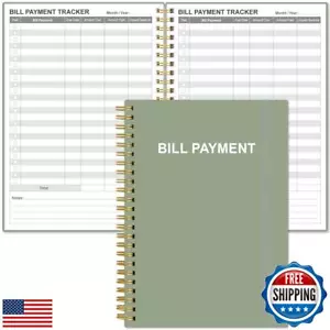 Bill Tracker Notebook - Monthly Bill Organizer and Planner for Personal Budge - Picture 1 of 5