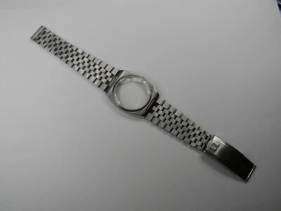 VINTAGE GENUNE OMEGA SEAMASTER 1297/26 STAINLESS STEEL MENS WATCH CASE AND BAND - Image 1 of 4