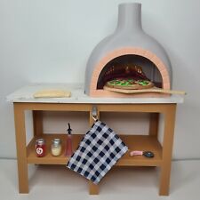Our Generation Pizza Maker Oven Playset with Accessories Cheese Pepper Apron