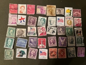 Vintage Lot of 40 Postage Stamps (1002) - Picture 1 of 5