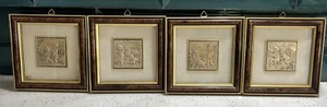 Vintage Set Of 4 Stunning Angel Cherub Putti Sterling Silver Icon Italy - Picture 1 of 14