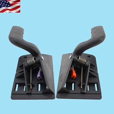 Interior Door Handle For 1999-2006 Chevrolet Silverado 1500 Set of 2 Front Black - Image 1 of 4