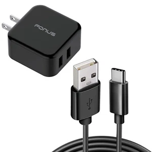 Quick Home Charger 30W 6ft USB Cable 2-Port USB Power Cord for SmartPhones - Picture 1 of 6