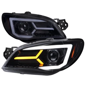Faros proyectores Fit 06-07 Subaru Impreza WRX STI con LED C secuencial ahumado - Imagen 1 de 5