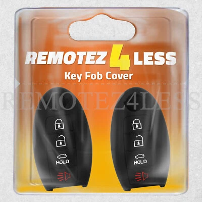 2 Key Fob Cover for 2015 2016 2017 2018 Infiniti QX60 Remote Case Skin Jacket Foto 1 de 4