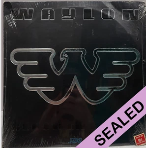Waylon Jennings schwarz auf schwarz LP RCA Schallplatten 1982 neu neu aus altem Lagerbestand versiegelt Vinyl #91f - Bild 1 von 12