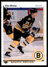 1990-91 Upper Deck Glen Wesley Hockey Cards #377