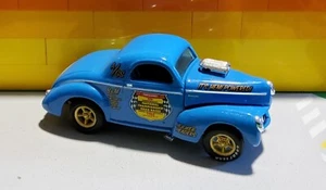 2022 M2 Machines DRAG RACE 1941 Willys Coupe Gasser Blue S104 5000 Made - Picture 1 of 3
