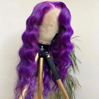 Blue Red Green Pink Long Wave Synthetic Lace Wig Heat Resistant Fiber Glueless