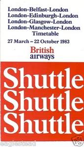 Airline Timetable - British Airways - Super Shuttle - 9 editions 83-85 - S - Bild 1 von 9