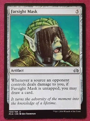 Magic The Gathering PLANECHASE ANTHOLOGY PCA FARSIGHT MASK artifact card MTG - Image 1 of 2