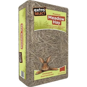 Extra Select Premium Meadow Hay 2kg - Unchopped & Dust Extracted Grass Blend - Picture 1 of 2