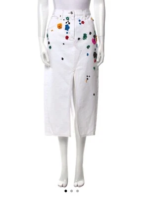 Autêntica saia Oscar de la Renta estampada comprimento midi com etiquetasTamanho: XS|EUA 2 - Imagem 1 de 3