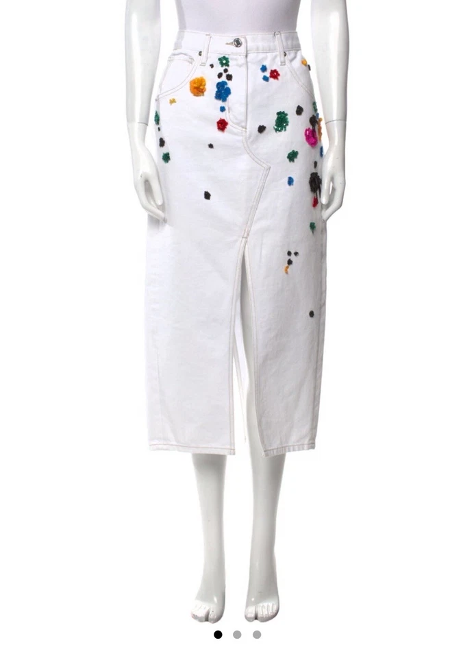 Auténtica falda midi estampada Oscar de la Renta con etiquetas talla: XS|US 2 Foto 1 de 3