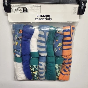 Amazon Essentials Briefs Boys Large 9 Years Dinosaurs Underwear Multipack Kids - Picture 1 of 4