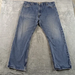 Levis 517 Jeans Herren 44x32 Blau Bootcut Distressed Thrashed Medium Wash Y2K - Bild 1 von 24