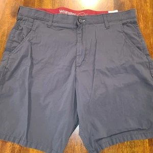 Wrangler Outdoor Shorts Mens Size 38 Performance Stretch Elastic Dark Gray - Picture 1 of 8