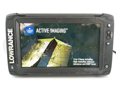 LOWRANCE ELITE 9 TI2 CHARTPLOTTER BOAT RADAR FISHFINDER MULTIFUNCTIONAL DISPLAY - Image 1 of 4