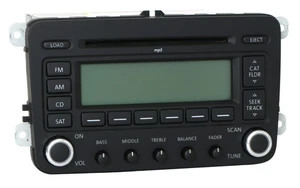 2009-17 Volkswagen Jetta AM FM Radio 6 Disc CD MP3 Code Included Part 3C8035180A - Picture 1 of 6
