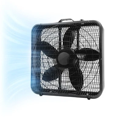 Comfort Zone Box Fan with Carry Handle, 20 inch, 3 Speed Full-Force Air Circu... - Image 1 of 4